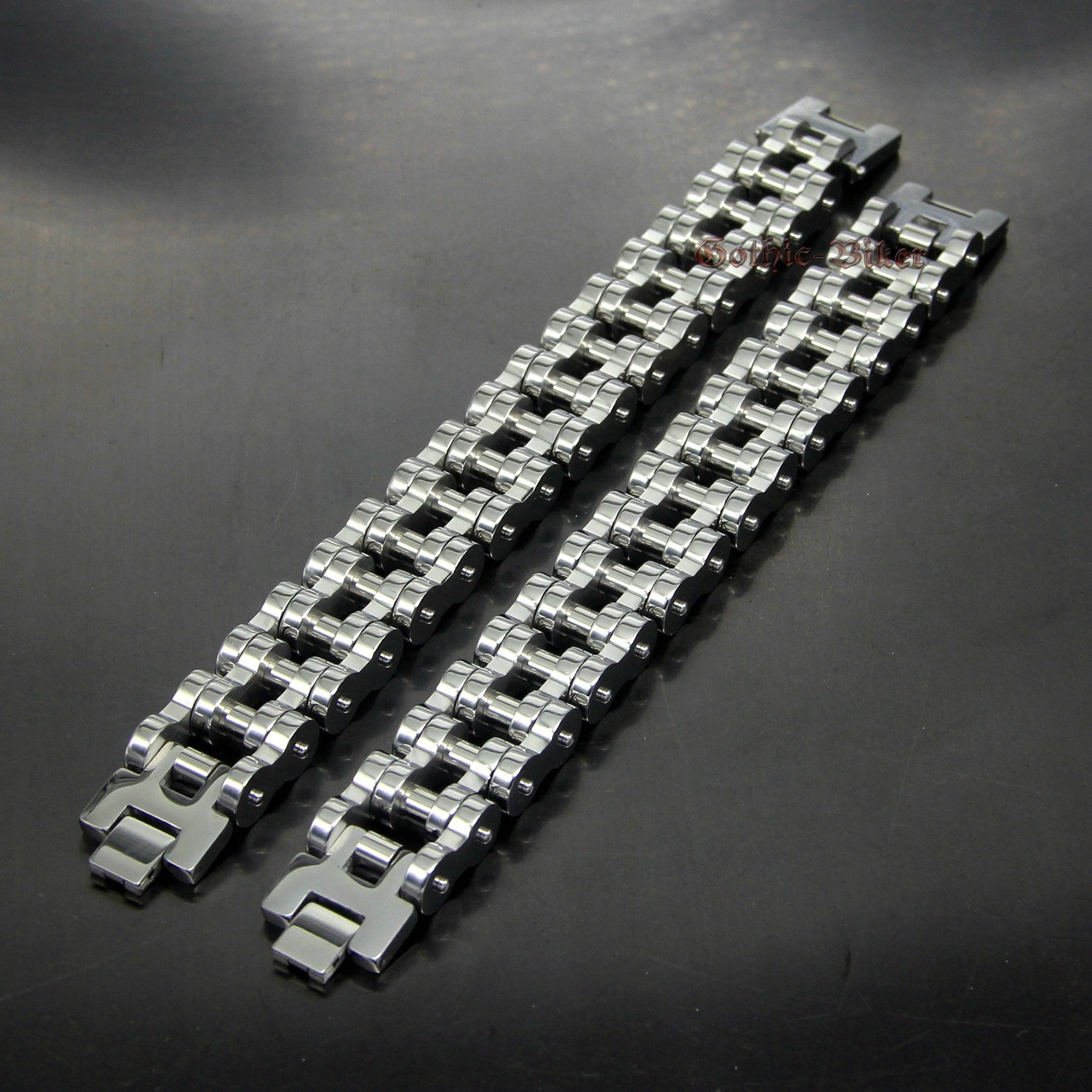 Heavy Chunky Motorcycle Bike Chain Mens Bracelet Stainless Steel Silver Polished