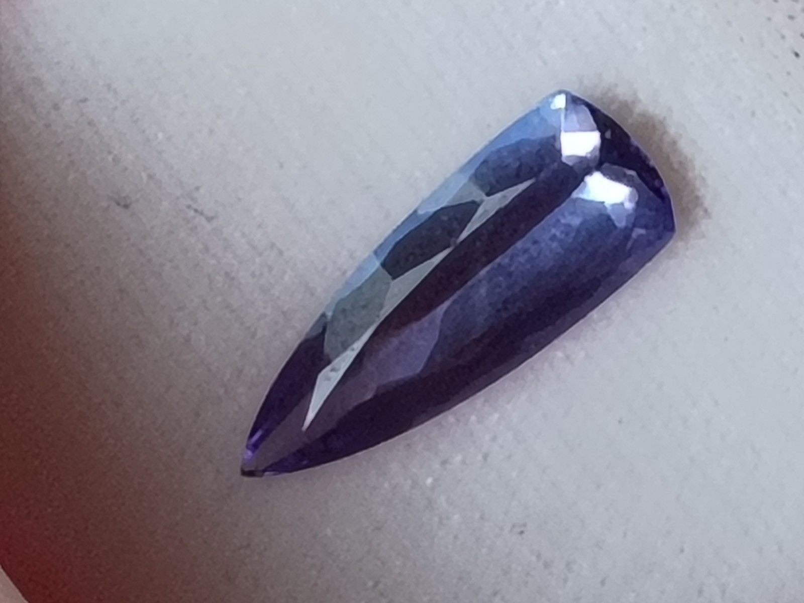 Natural Tanzanite Trillion Cut Blue/Purple Transparent 6x16mm 2.80ct 1pc