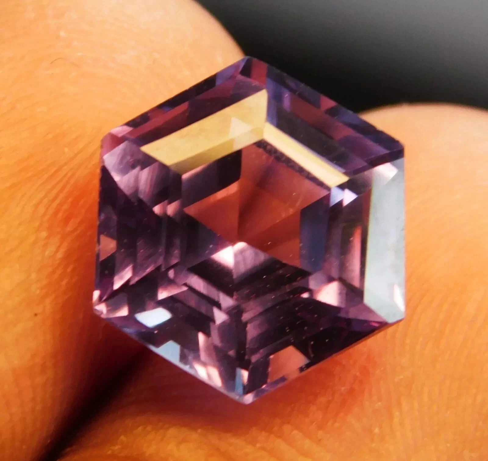 10 Ct Natural EGL CERTIFIED Alexandrite Loose Gemstone Color Change Hexagon Cut