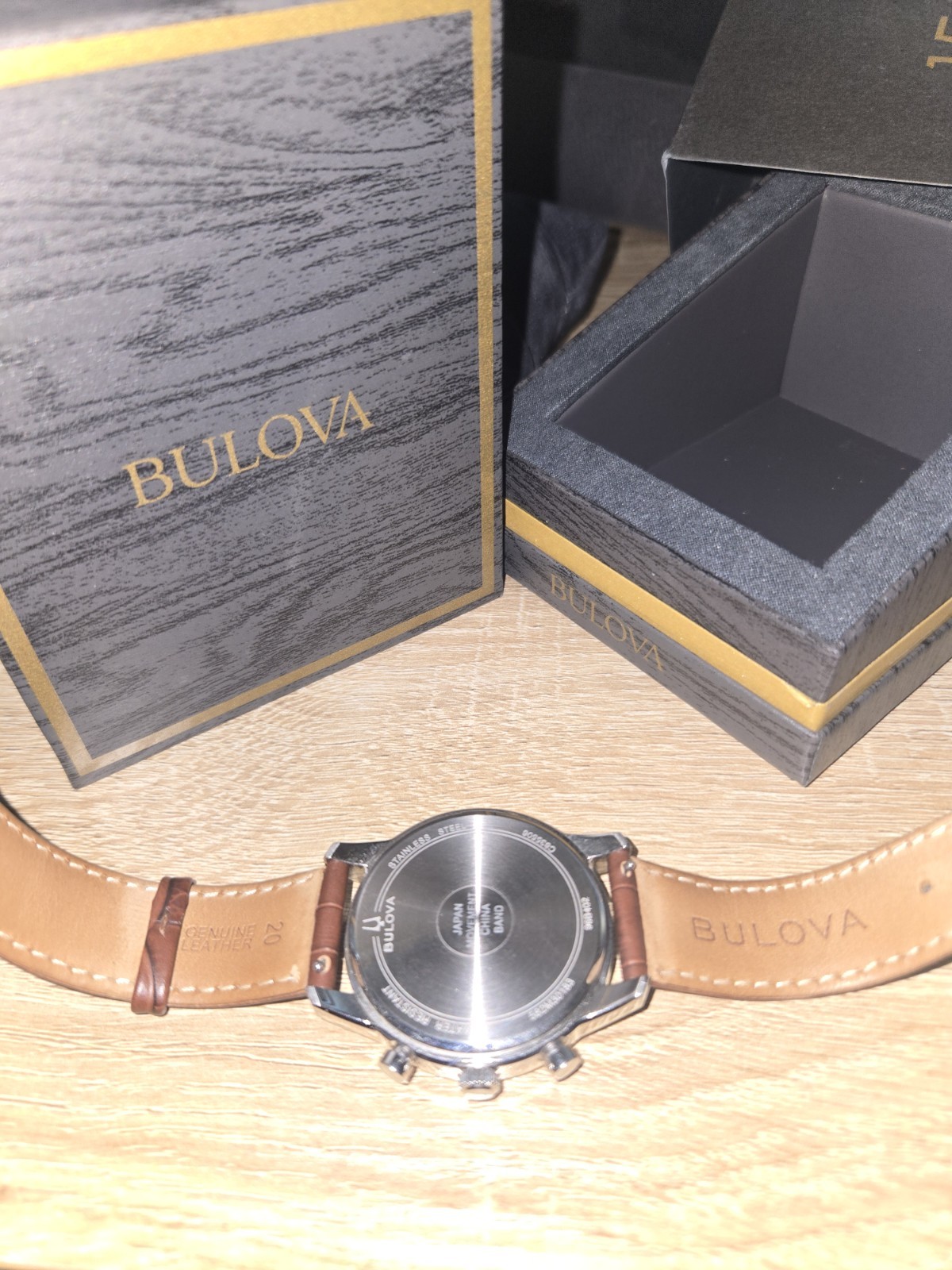 Bulova Classic Men’s Quartz Sutton Chronograph Date Blue Dial Brown Leather 41mm
