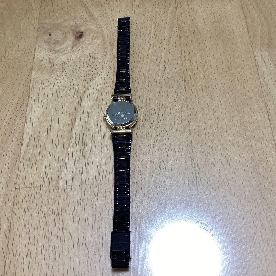 Aureole Quartz Black Dial Women Wristwatch