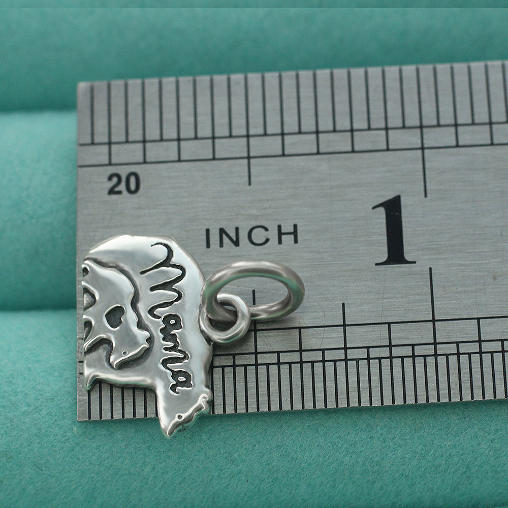 925 Sterling Silver Mama Bear With Child Pendant Charm Mother’s Day Mom Gift