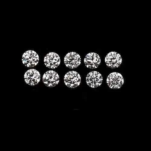 100 PCS Loose Lab Grown CVD Diamond 3.00 MM Round D Color, IF CLARITY Certified