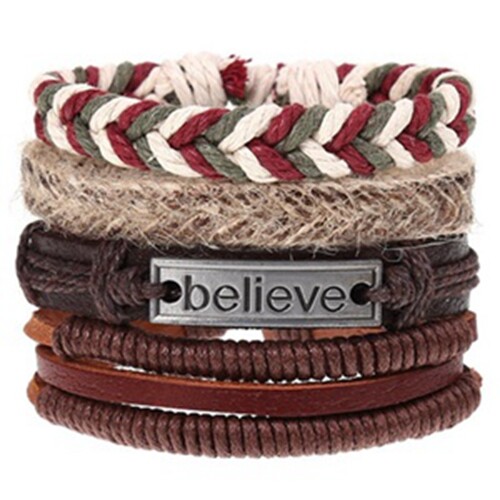 10Pcs Wholesale Lots Bulk Random Punk Men Women Couple Leather Bracelet Jewelry