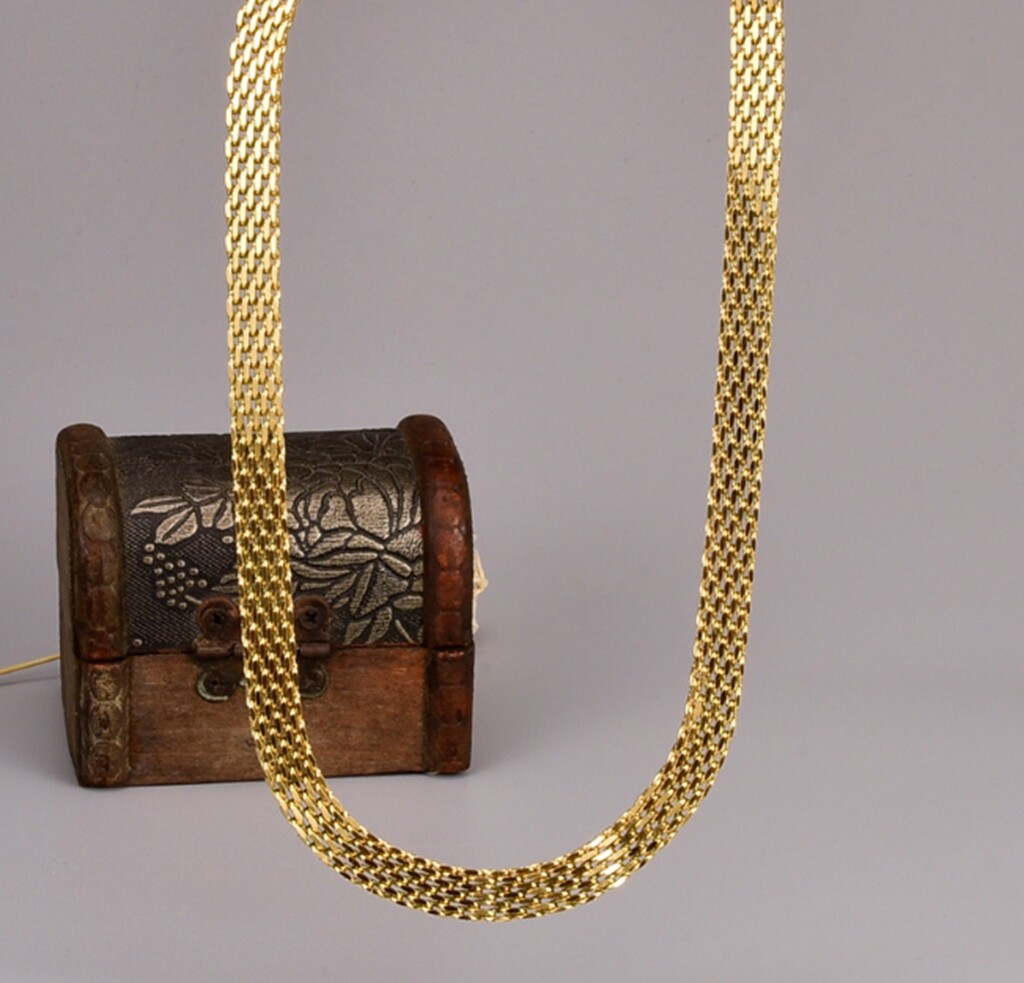 Women Girl Titanium Stainless Steel 9 mm Gold Mesh Rope Chain Bracelet 6.5-8.5″