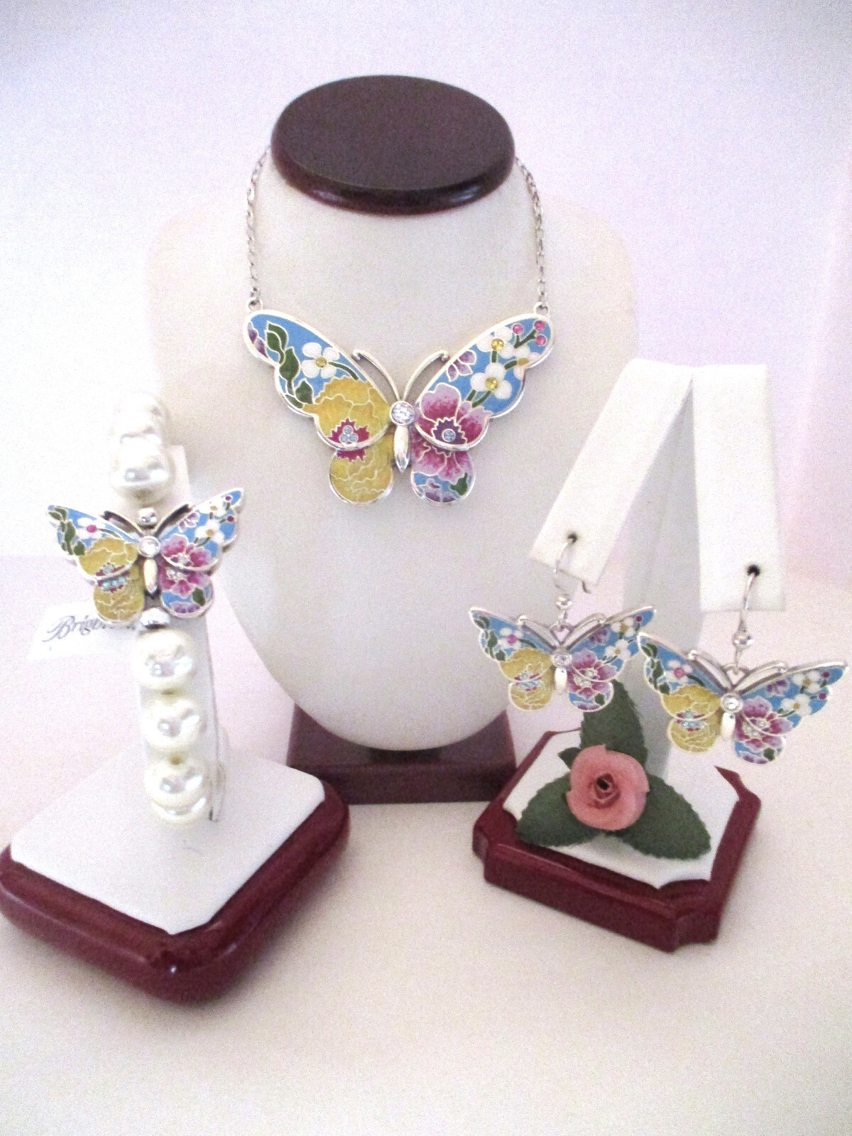 Brighton “BLOSSOM HILL GARDEN” Necklace-Earring-Bracelet Set (MSR$304) NWT/Pouch