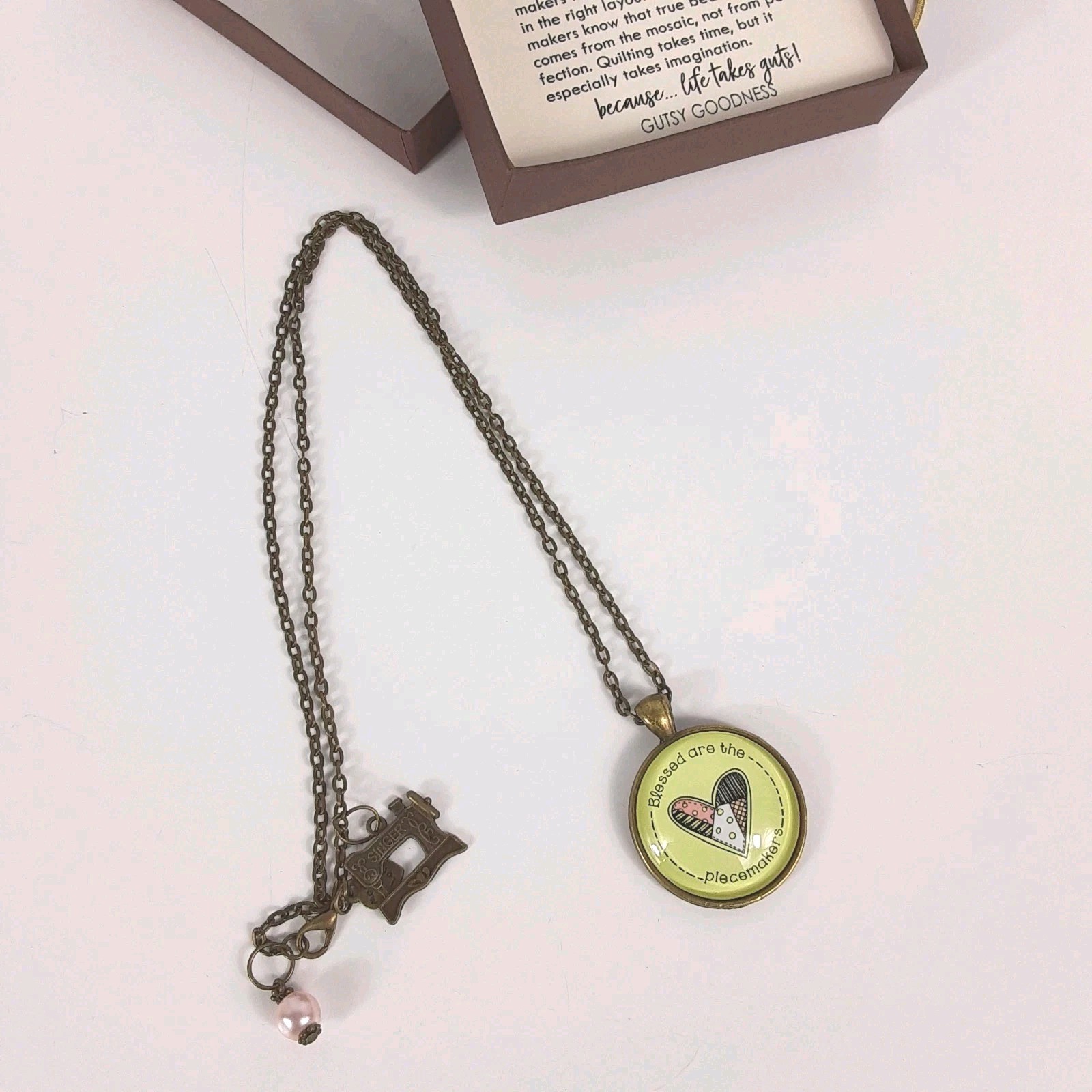 New GUTSY Goodness Pendant Necklace PEACEMAKER with Giftbox