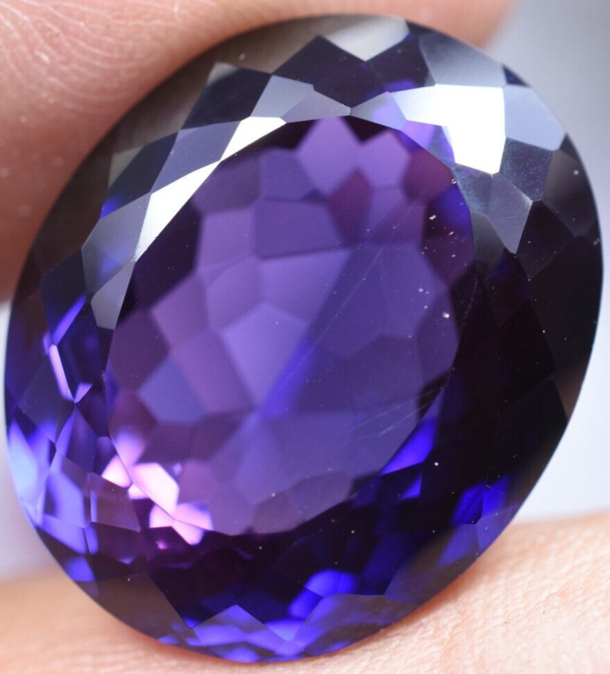 Natural 28.50 Ct Boysenberry Sapphire GGL Certified fabulous Loose Gemstone