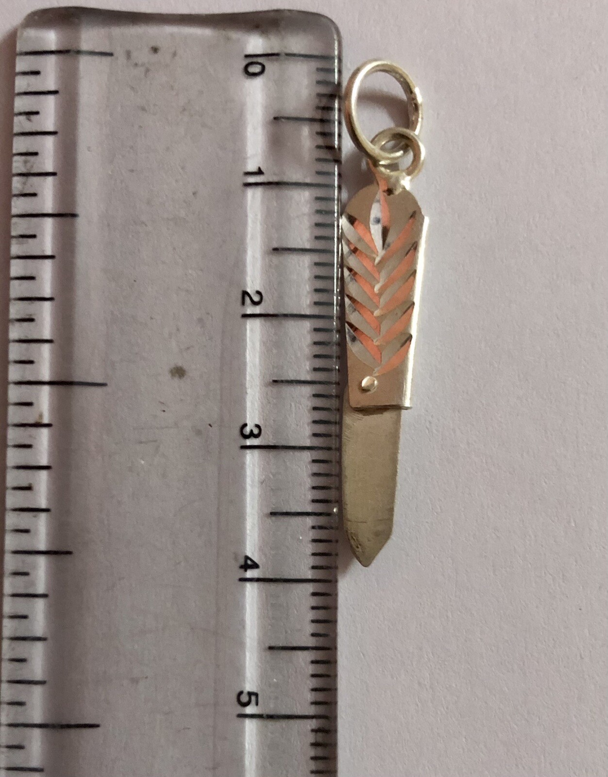 Pure Silver Chaku Knife Nazar Locket Pendant for Evil Eye Protection, Openable
