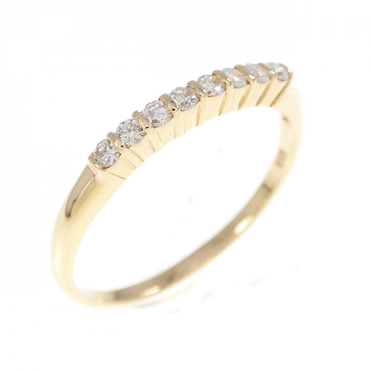 Authentic K18YG Diamond Ring 0.14CT #260-007-789-6704
