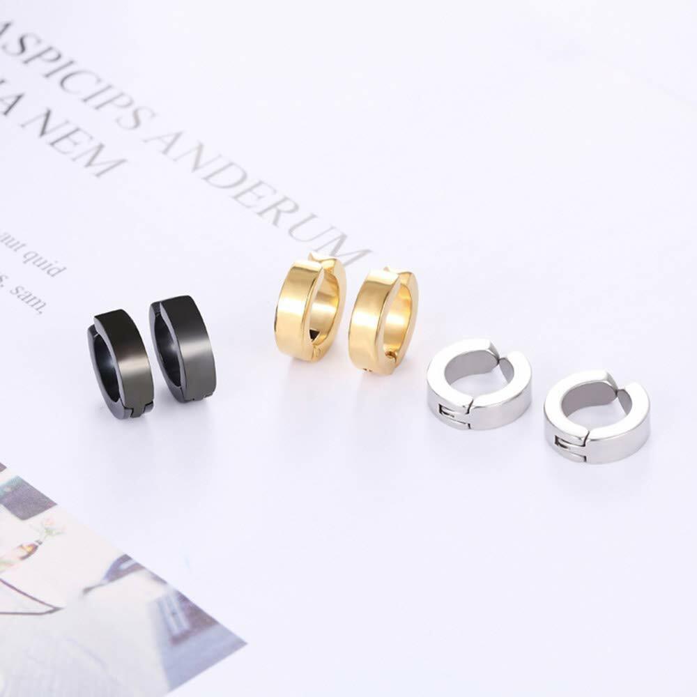 30Pcs Magnetic Stud Earrings for Men Women Stainless Steel Non Pierced Clip on