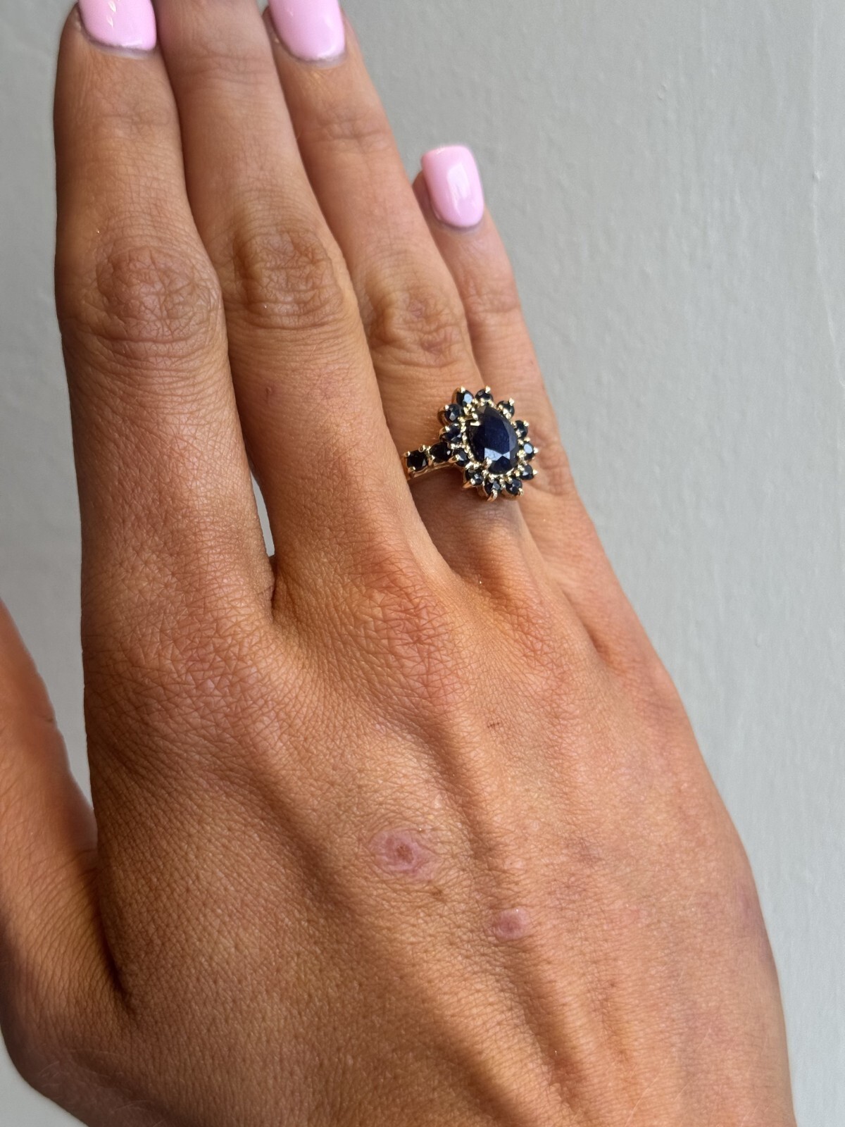 14K YELLOW GOLD RING WITH STONE