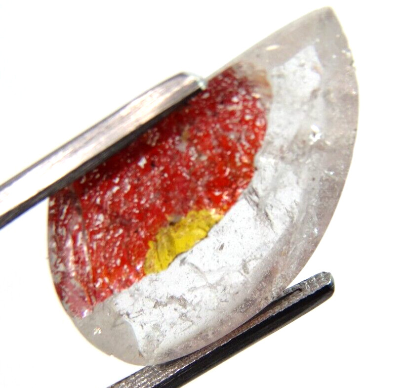 A-3 Ironite Quartz 22.65ct 17x29x6mm free form limonite Hematoide fire quartz