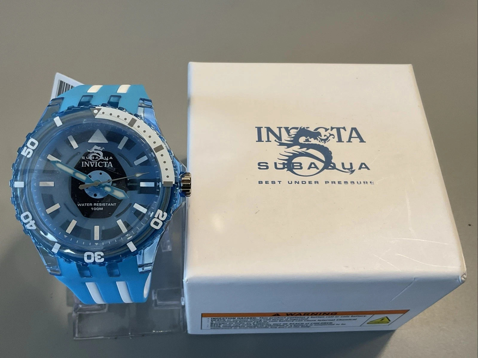 Invicta Subaqua Men’s Watch 69449: 44mm Blue Diver Style New in Box