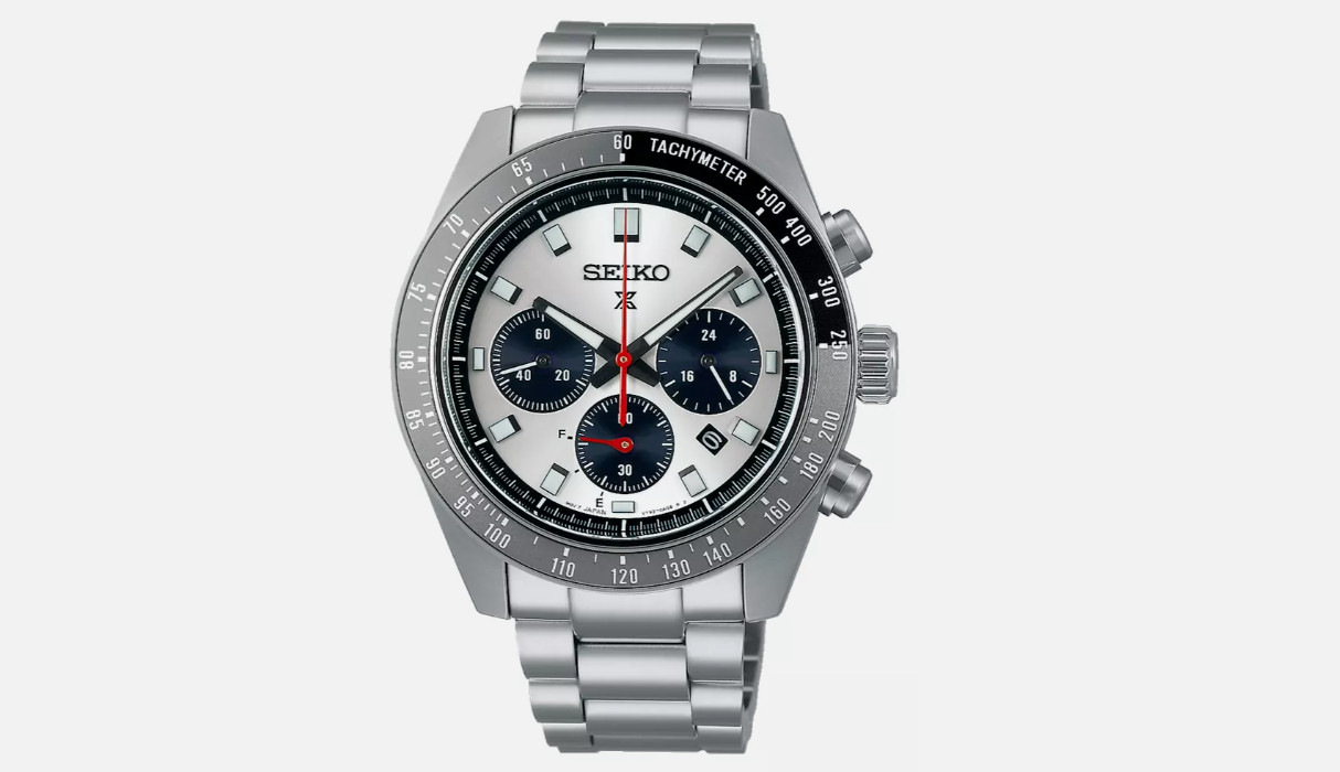 Seiko SSC911 Prospex Speedtimer Solar Chronograph 41.4mm Silver Dial Men’s Watch
