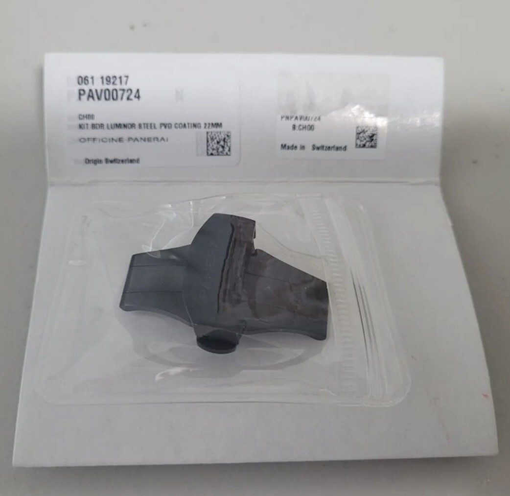 PANERAI WATCH OEM 22MM PVD BLACK FOLDING DEPLOYANT / DEPLOYMENT BUCKLE PAV00724