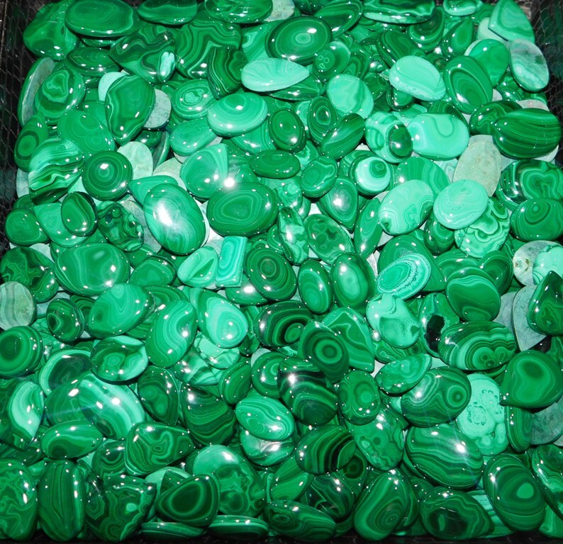 Natural Malachite Handmade Loose Gemstone Lot Malchite Stone Lot Wholesale Lot