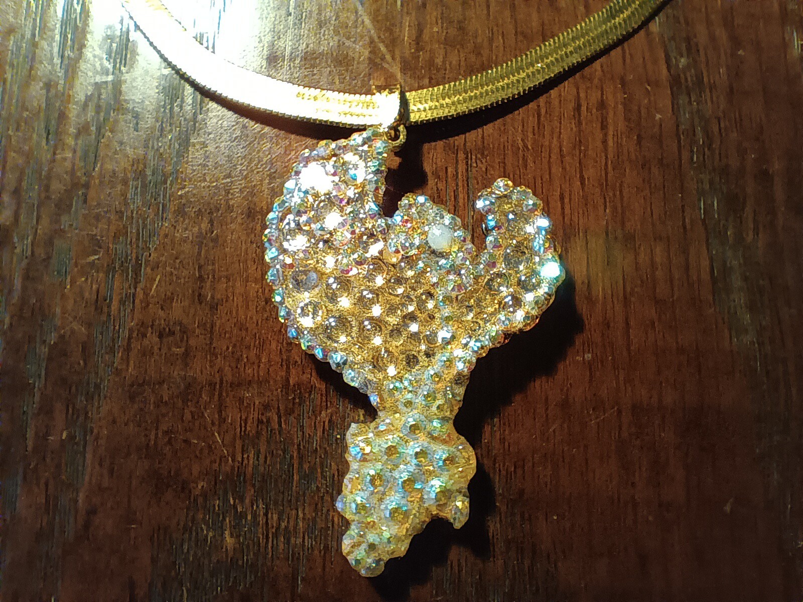 Royal Blue Frost Phoenix Necklace Handmade Phoenix Jewelry Gift
