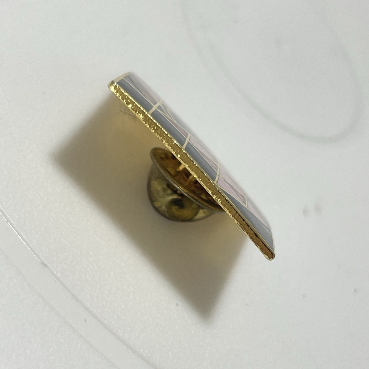 Rare Vintage B Nardozzi 1986 Enamel Pin Geometric Art Deco State College PA