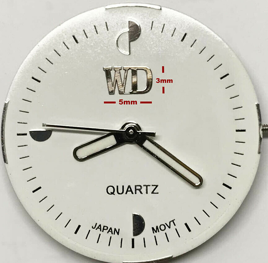 CUSTOM dial Micro logo emblem watch Metal Steel Adhesive 3D Silver Gold Black