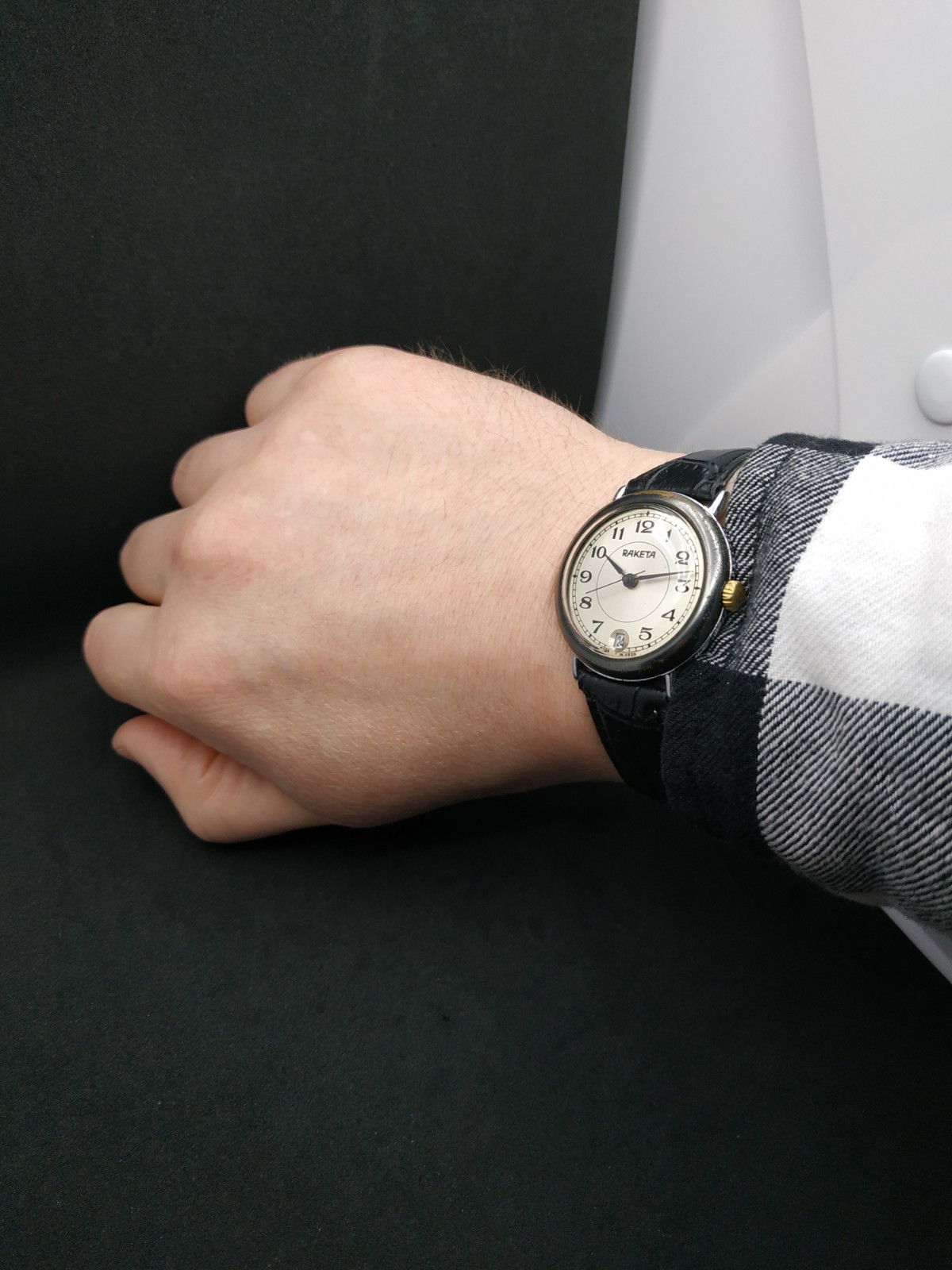 Men’s Dress Vintage USSR Watch Raketa Mechanical 2614.H Russian Retro Soviet ☭