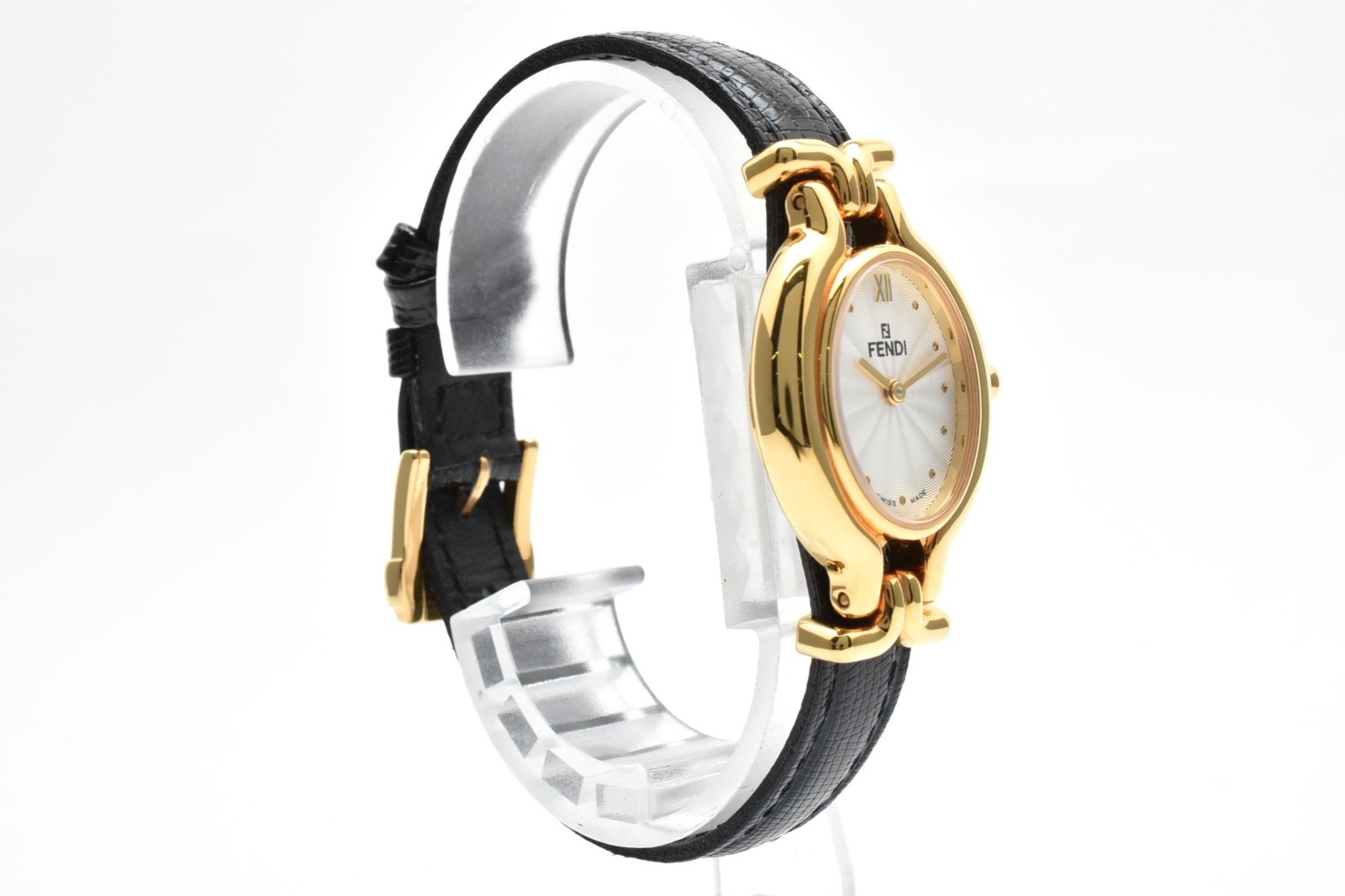 [5 Change Belts Box] FENDI 640L Vintage Women’s Quartz Watch Gold Tone