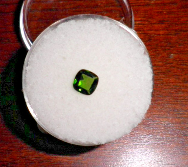 Square Cushion cul 5x5mm CHROME DIOPSIDE from Russia Loose Gemstone Green C6629