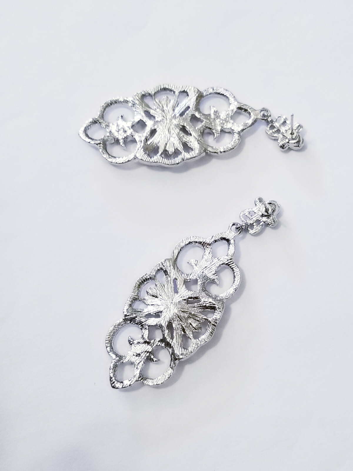 Chandelier Drop Dangle Earrings Rhinestone Austrian Crystal 2.8 in Clear