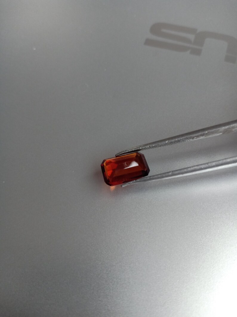 NATURAL Top Quality Hessonite Garnet Eye Clean Earth Mine Gemstone 3.25 Ct