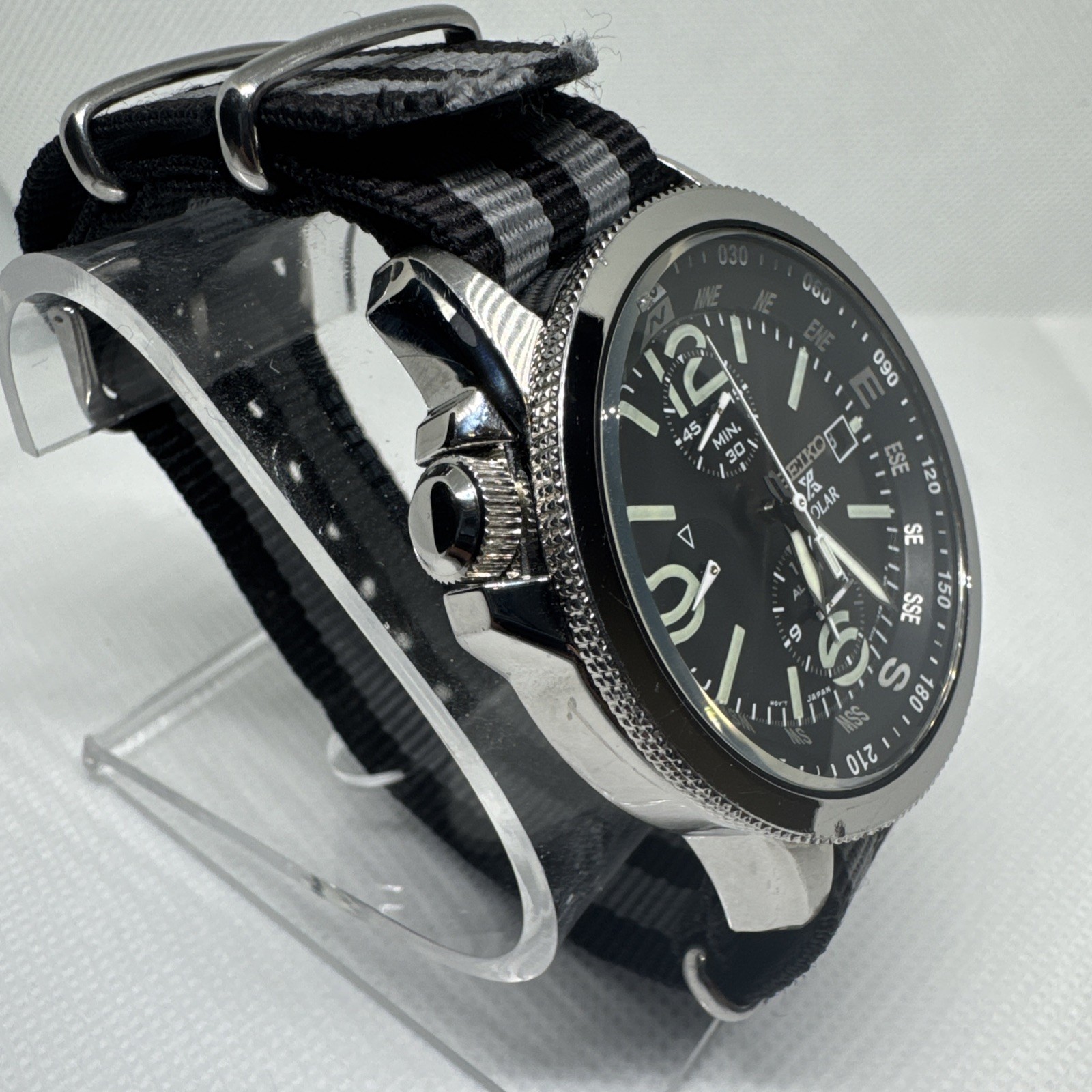 Seiko Mens Adventure Solar Classic Casual Watch – SSC081