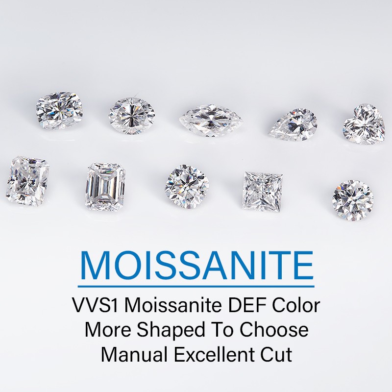3~11MM Heart Cut Loose Moissanite D White Wholesale Excellent Cut W.GRA From US