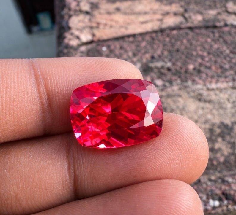 Mozambique 9.02 Ct Natural Red Ruby Cushion Cut Certified Loose Jewelry Gem