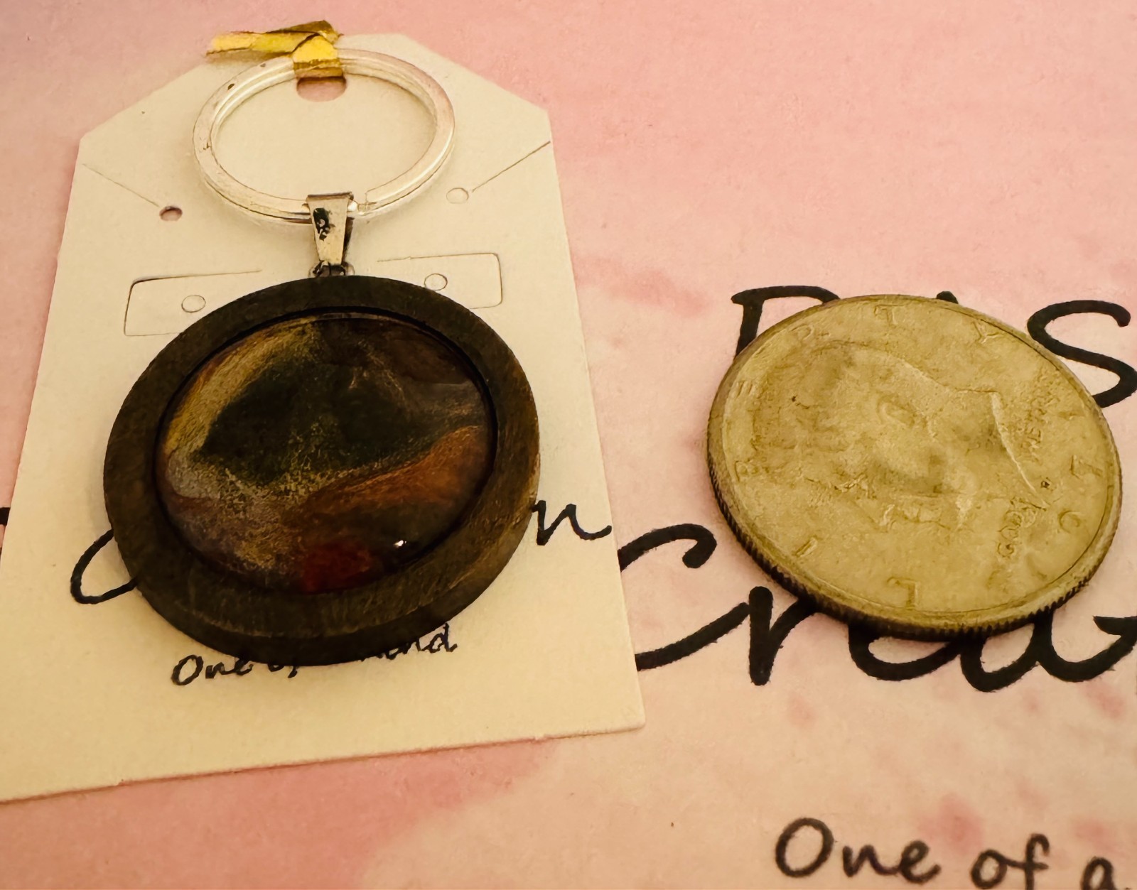 Cabochon Keychain One of a kind Hand-Painted by a local Ozark artist — Me