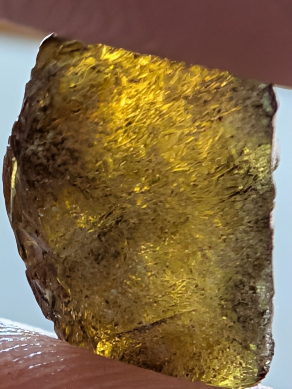 USA seller 8.02 ct Cut to IF Sphene facet rough gemstone specimen
