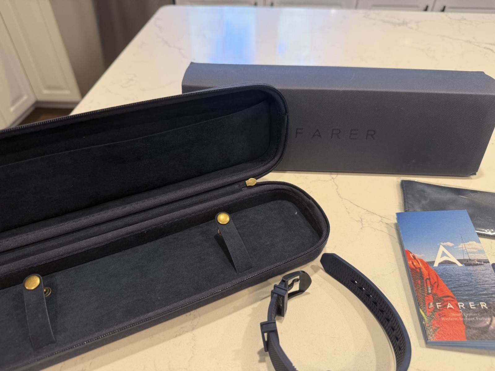 Farer Endeavour Ocean blue Titanium Series III Watch Automatic Swiss Made