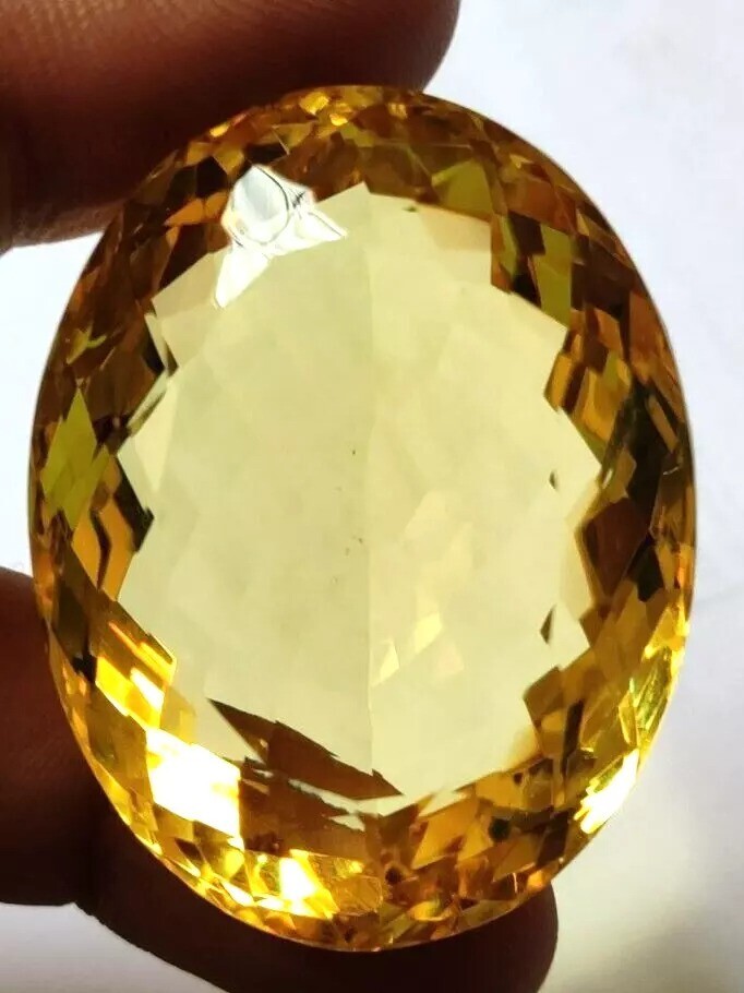 Stunning Yellow Color Citrine 364 Ct Oval Cut Loose EGL Certified A+++ Gemstone