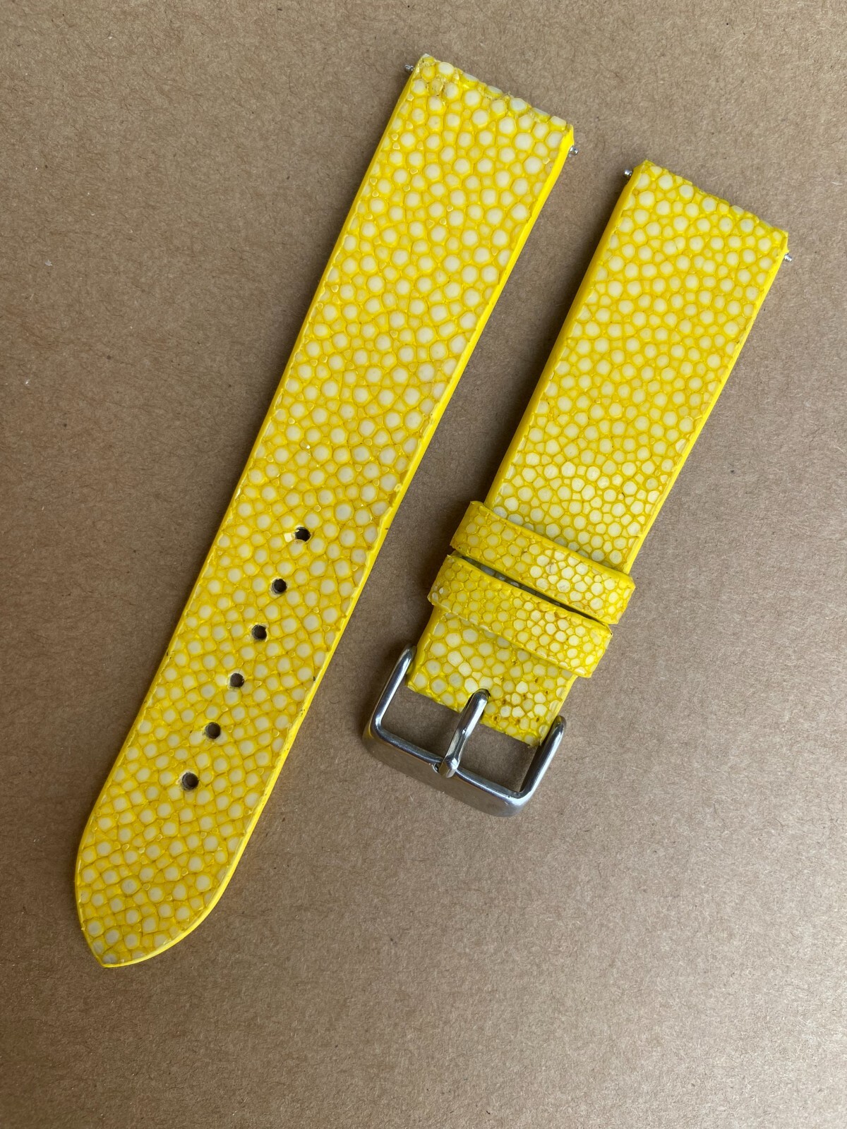 Yellow Stingray Watch Strap Band 16mm 18mm 19mm 20mm 21mm 22mm 23mm 24mm 26mm