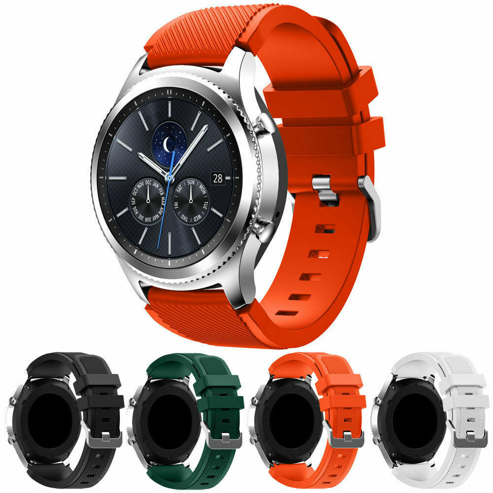 22mm Wrist Strap Sport Rubber Silicone Watch Band For Fossil Q explorist gen 4 3