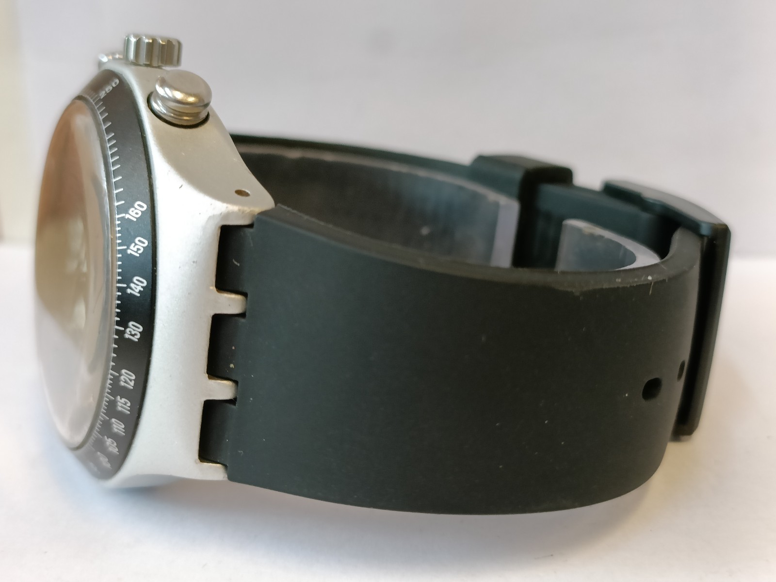 SWATCH IRONY CHRONO QUARTZ ALUMINIUM CASE AG-1999 SWISS MEN’S WORKING CONDITION