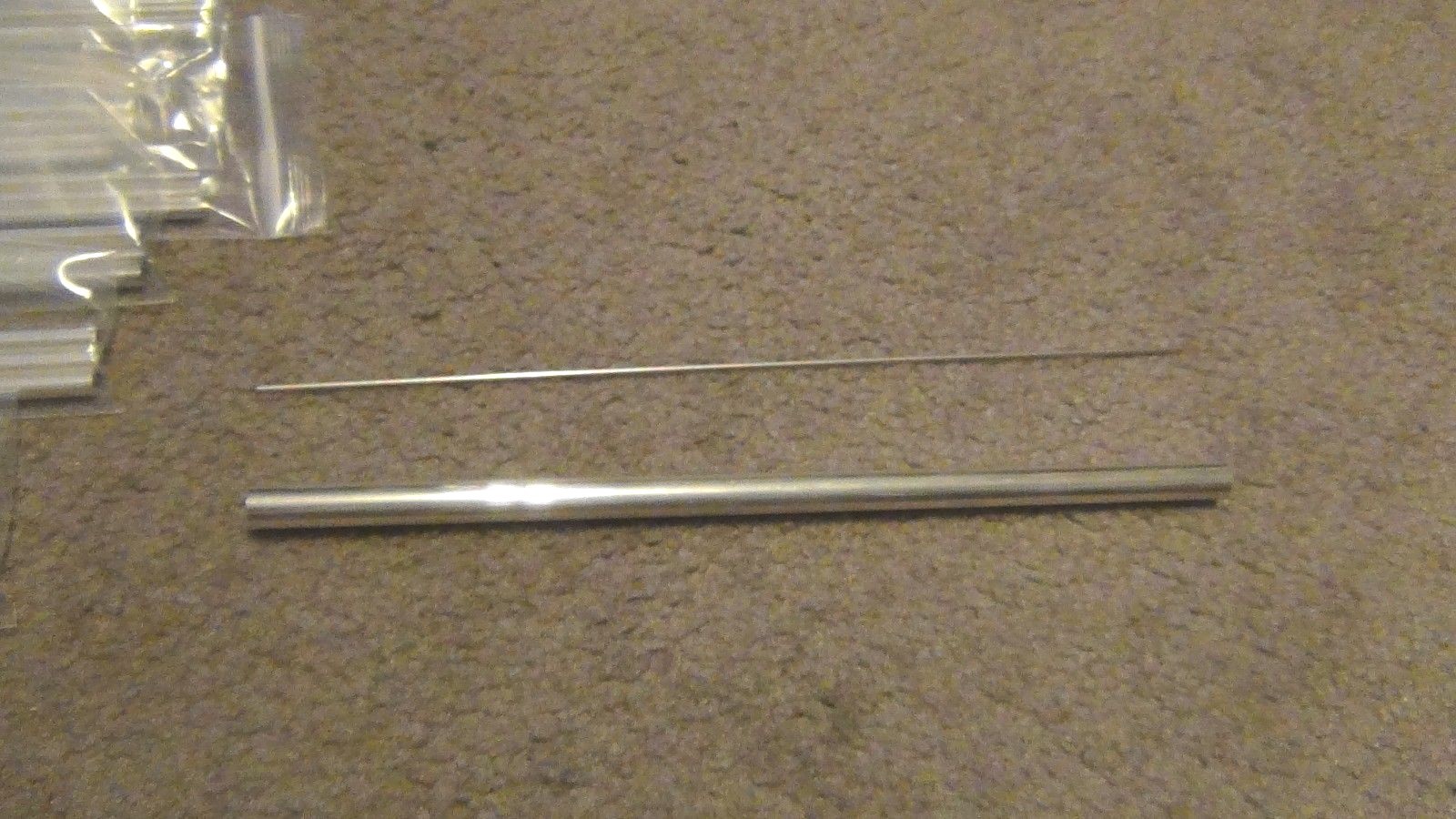 New 925 Sterling silver thick hollow round tubes 12 inch long tube choose size