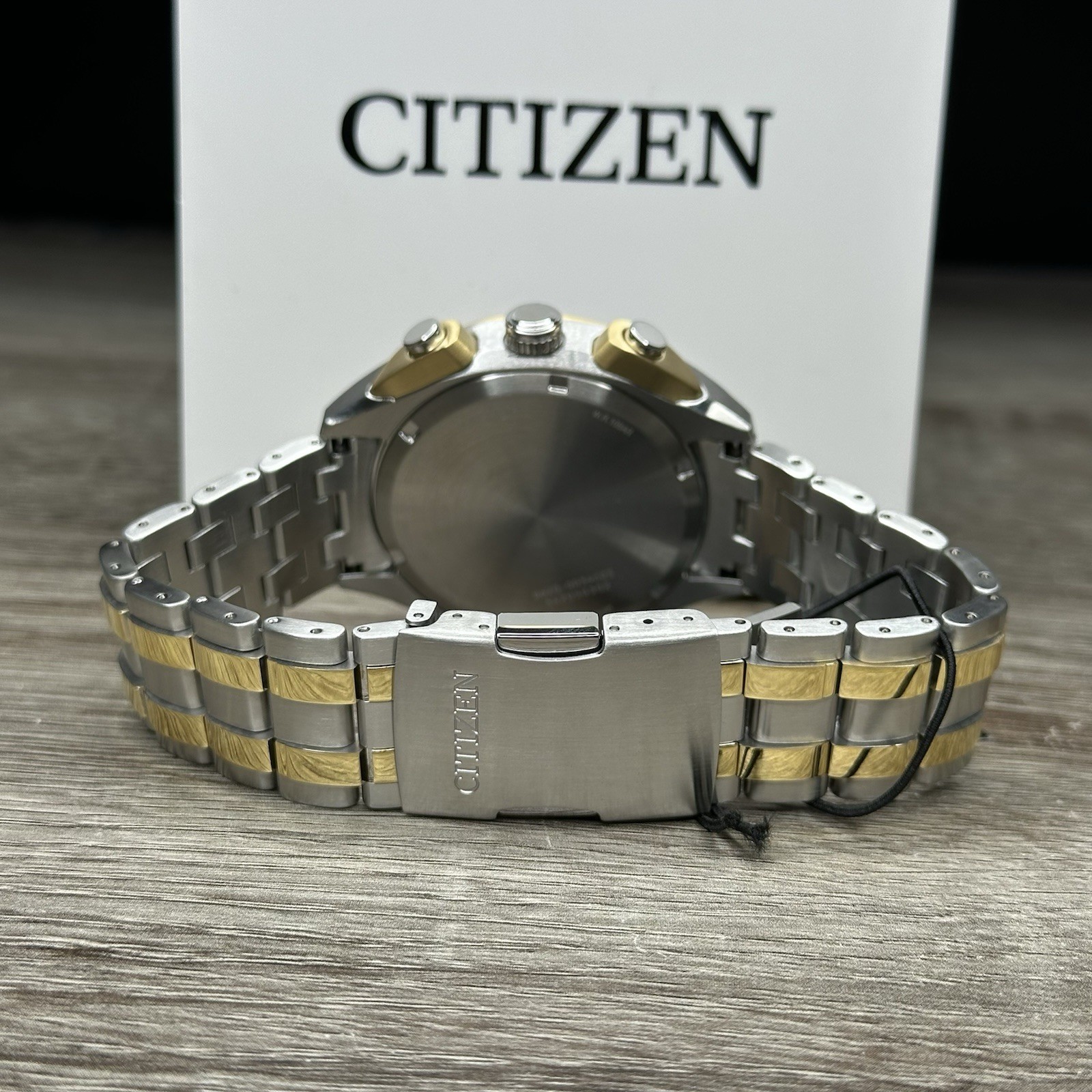 NEW✅ Citizen Carson Blue Dial Tachymeter Two Tone Steel Men’s Watch CA4544-53L