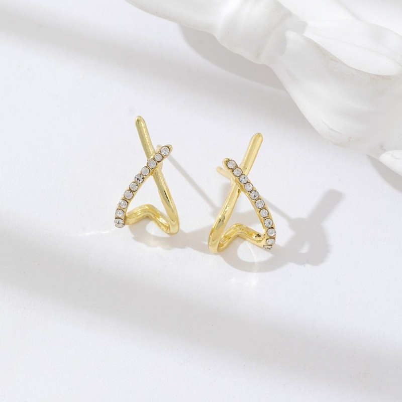 Simple Fashion Stud Earrings Beautiful Silver Color Cross Jewelry Wedding Gifts