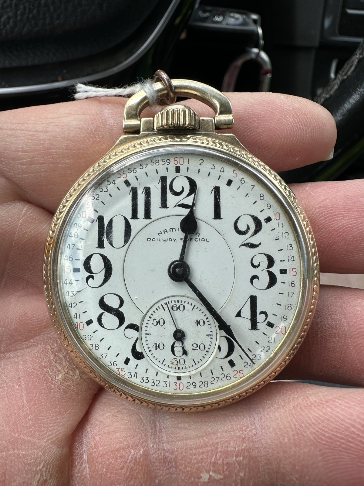 ANTIQUE 16S HAMILTON RAILWAY 992B POCKET WATCH – 21 JEWELS – 6 POSITION WORKING