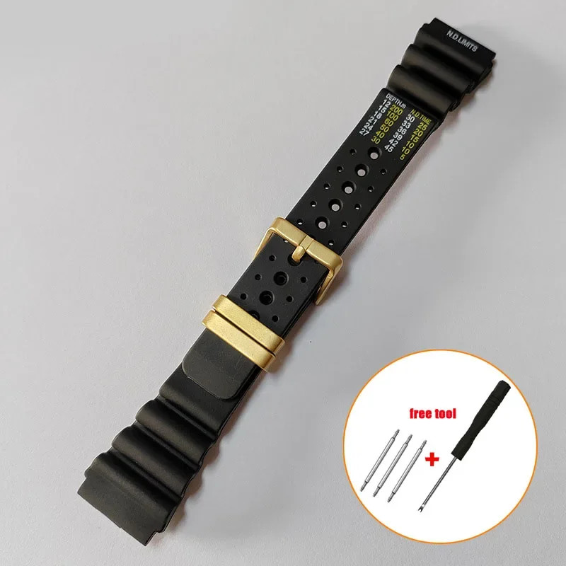 20mm 22mm 24mm Diver Silicone Watch Band Sport Strap for Seiko Casio