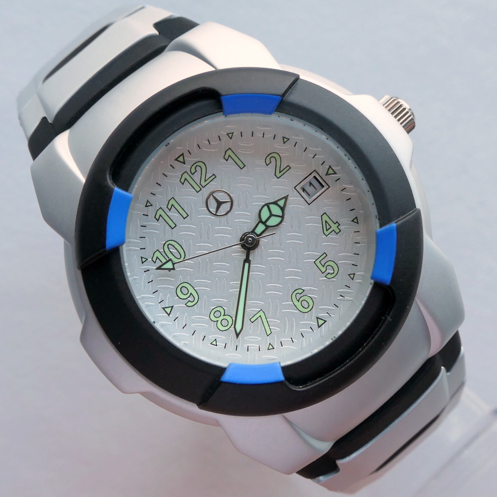 Mercedes Benz Drivers Line Classic Car Accessory Racing Sport Light Design Watch