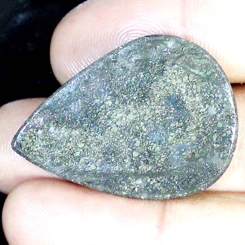 61.30CT A+ 100% Natural Indonesian Marcasite 28X39X6MM Pear Shape Gemstone BC-51