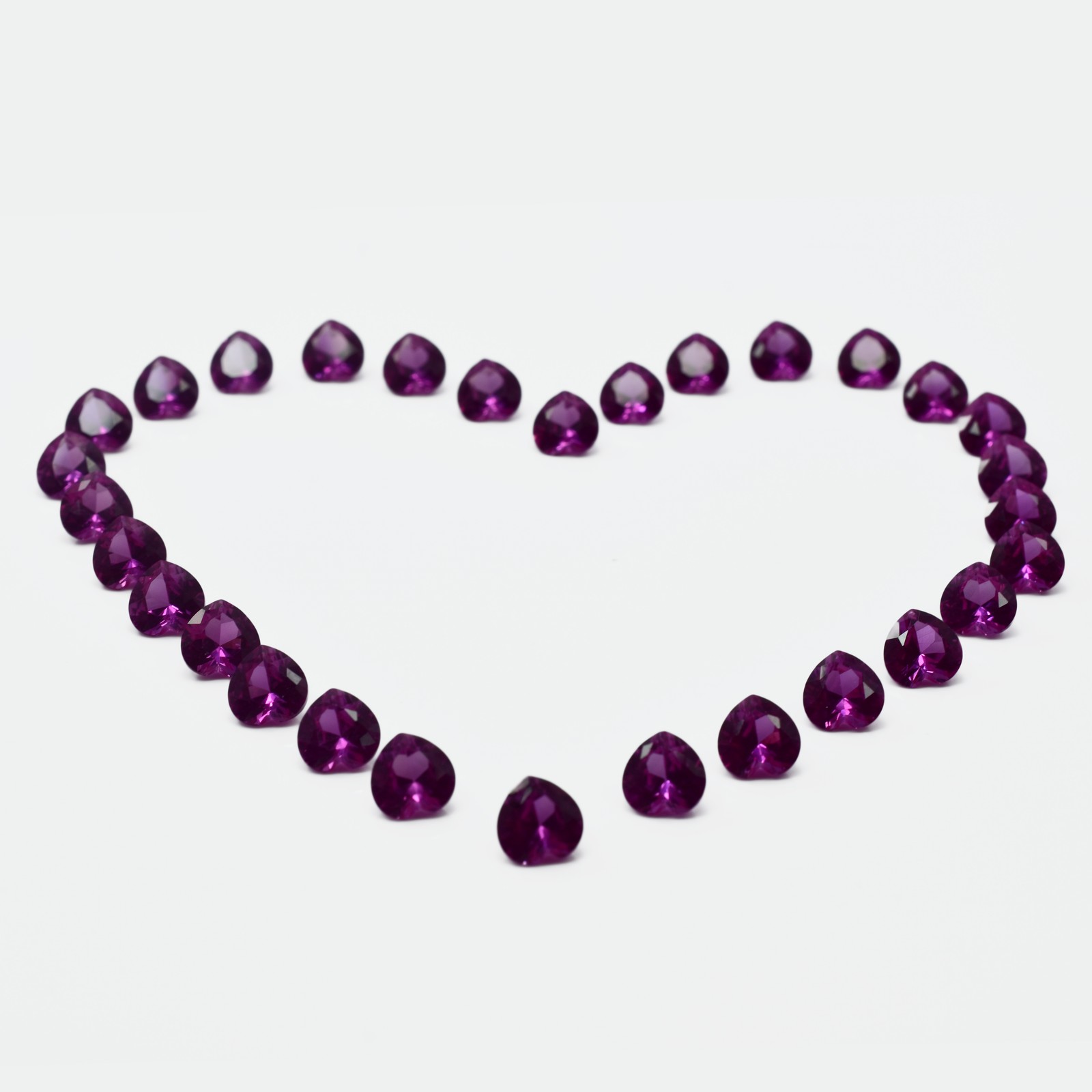 A+ Natural Ruby Gemstone Heart Cut 5X5 mm 50 Pcs CERTIFIED Pink Loose Gemstone