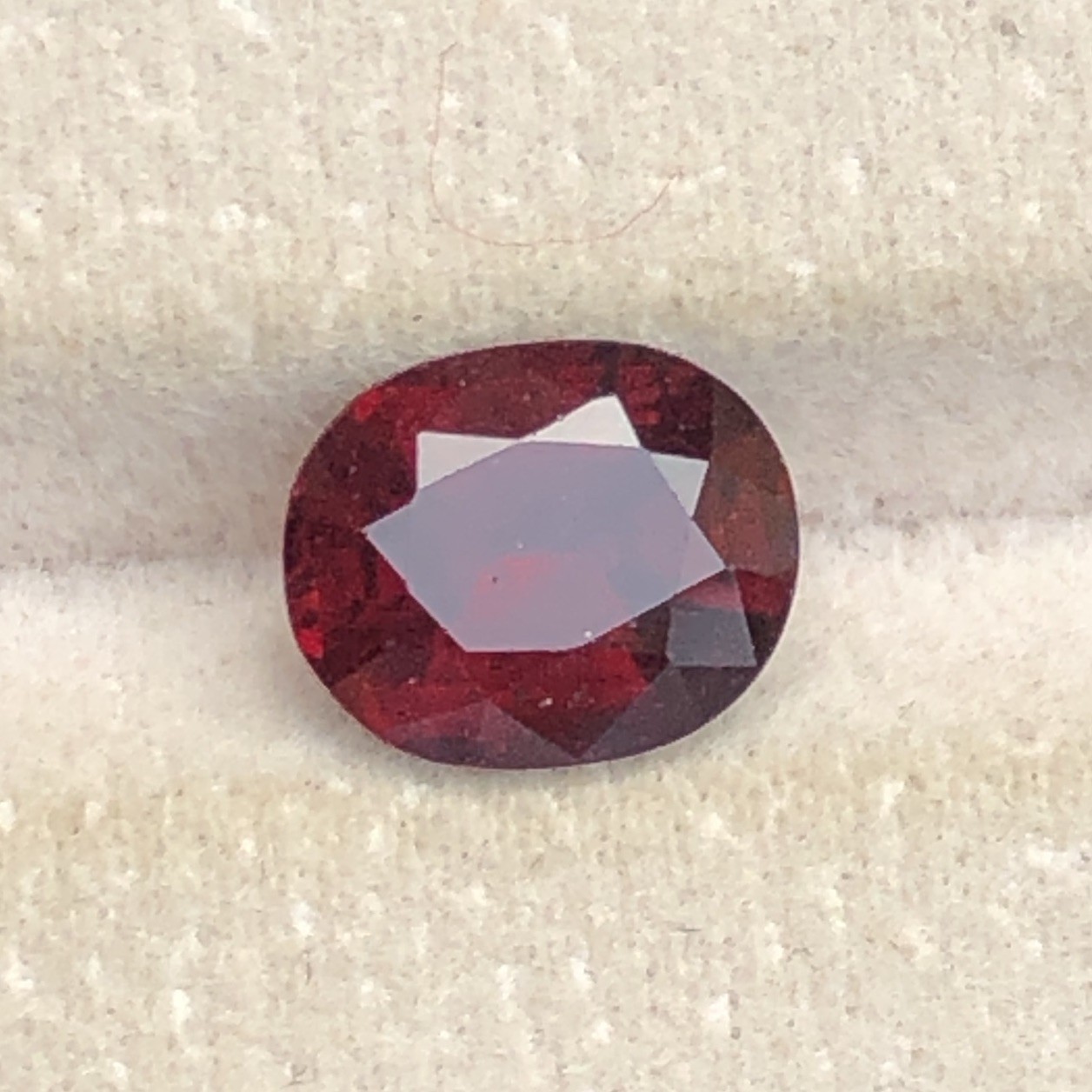 3.17 Ct Natural Faceted Rhodolite Garnet From Tanzania