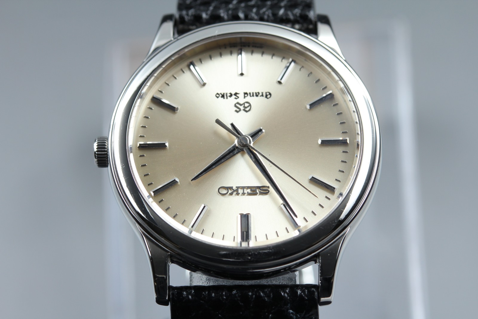 SEIKO Grand SEIKO GS 8J55-0A10 Silver Black 34mm Quartz Men’s Watch