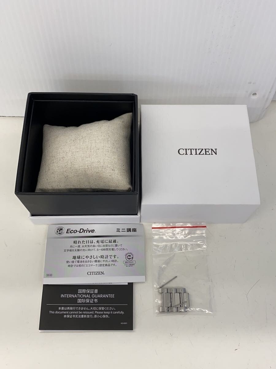 CITIZEN Solar Watch Analog Stainless Steel BLK SLV SS E660 S119936